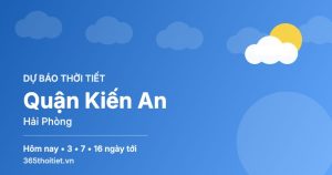Thời tiết Quận Kiến An Hải Phòng hôm nay và 16 ngày tới